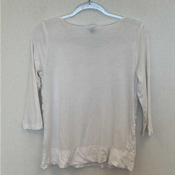 J. Crew • Off White Embroidered Top • Sz S - Picture 4 of 10
